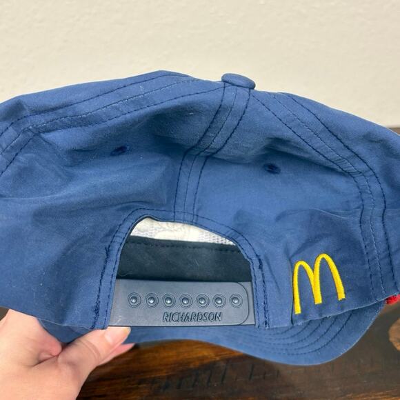 Gunga McDonald’s Blue Logo Embroidered Employee Fast Food Ball Cap Snap Back Hat - Picture 5 of 10